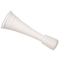 Heavy Duty Spring Door Stops 3 Inch White 2 Pack