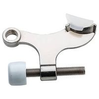 Contoured Hinge Pin Door Stop Satin Chrome