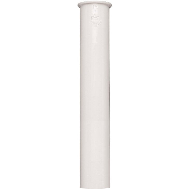 Plumb Pak PP10-8W Sink Tailpiece, 1-1/2 in, 8 in L, PVC, White
