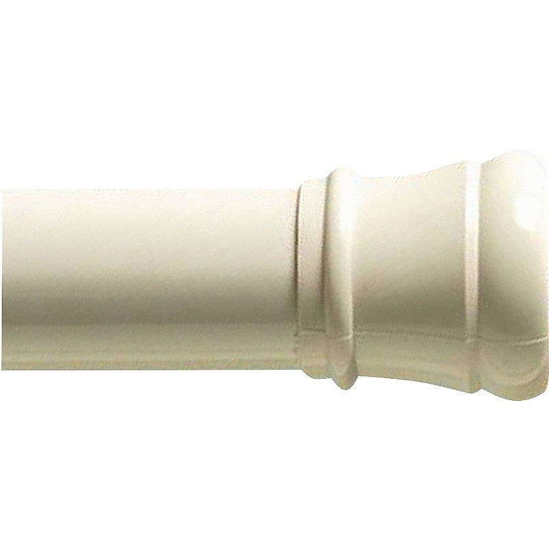 Zenna Home 608W/604W Shower Curtain Rod, 34-1/2 to 60 in L Adjustable, 1-1/4 in Dia Rod, Steel