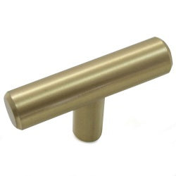 Laurey Melrose Series 87904 Cabinet Knob, 1.26 in Projection, Steel, Brass/Satin