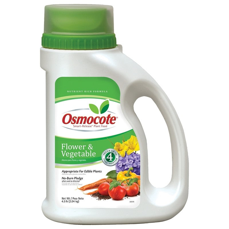 Miracle-Gro Osmocote Smart-Release 277860 Plant Food, 4.5 lb Bag, Solid, 14-14-14 N-P-K Ratio