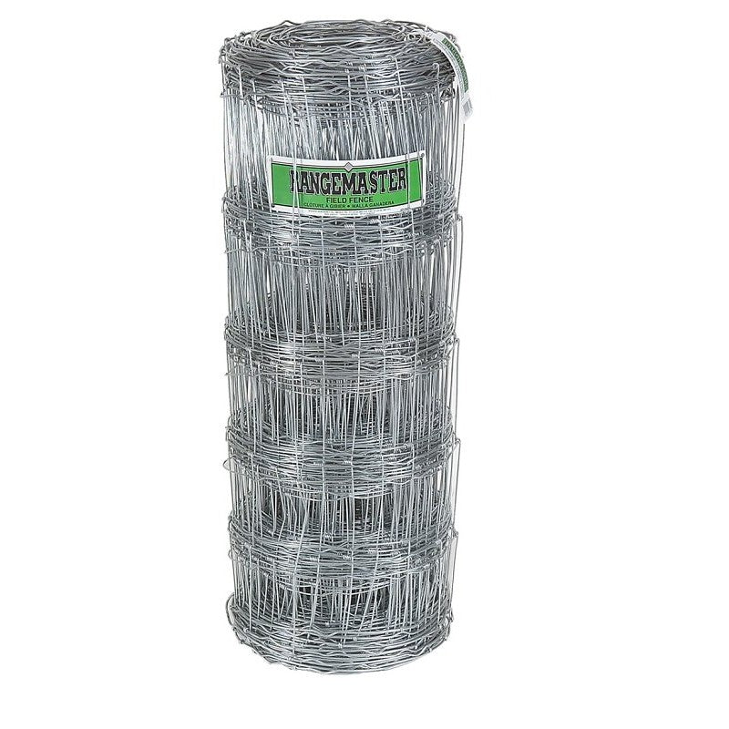 Rangemaster 6654 Series Field Fence, 6 in, 32 in H, 330 ft L, 12 ga ga, Steel, Galvanized