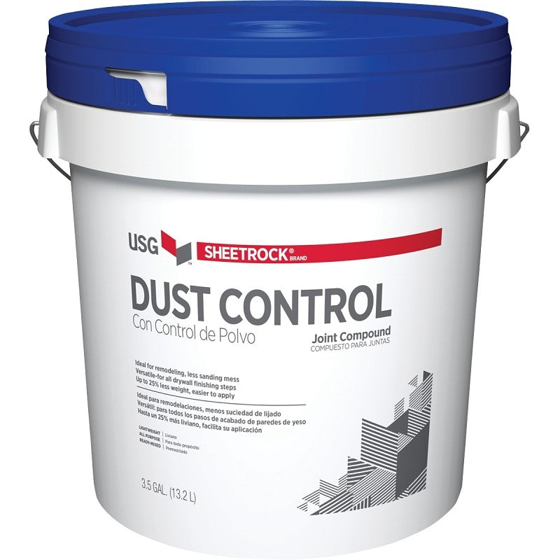 Sheetrock 380059 Dust Control Joint Compound, Paste, 3.5 gal, Off-White