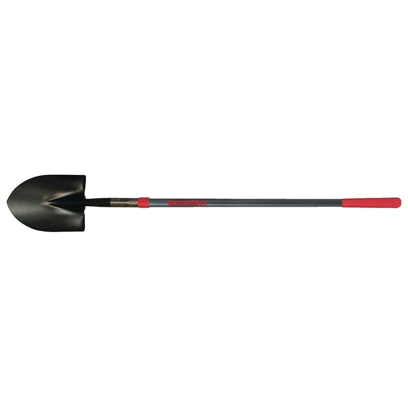 Razor-Back 45000 Shovel, 8-3/4 in W Blade, Steel Blade, Fiberglass Handle, Long Handle, 48 in L Handle