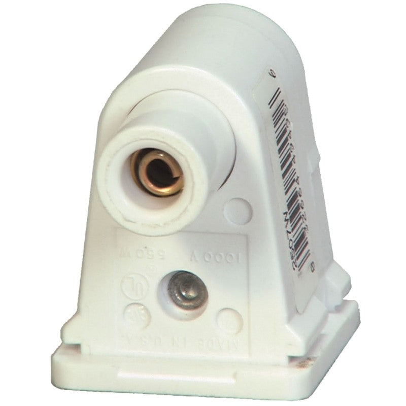 Eaton Wiring Devices 2507W-BOX Lamp Holder, 1.31 in W x 1.73 in H Dimensions, 1000 VAC, 660 W, White