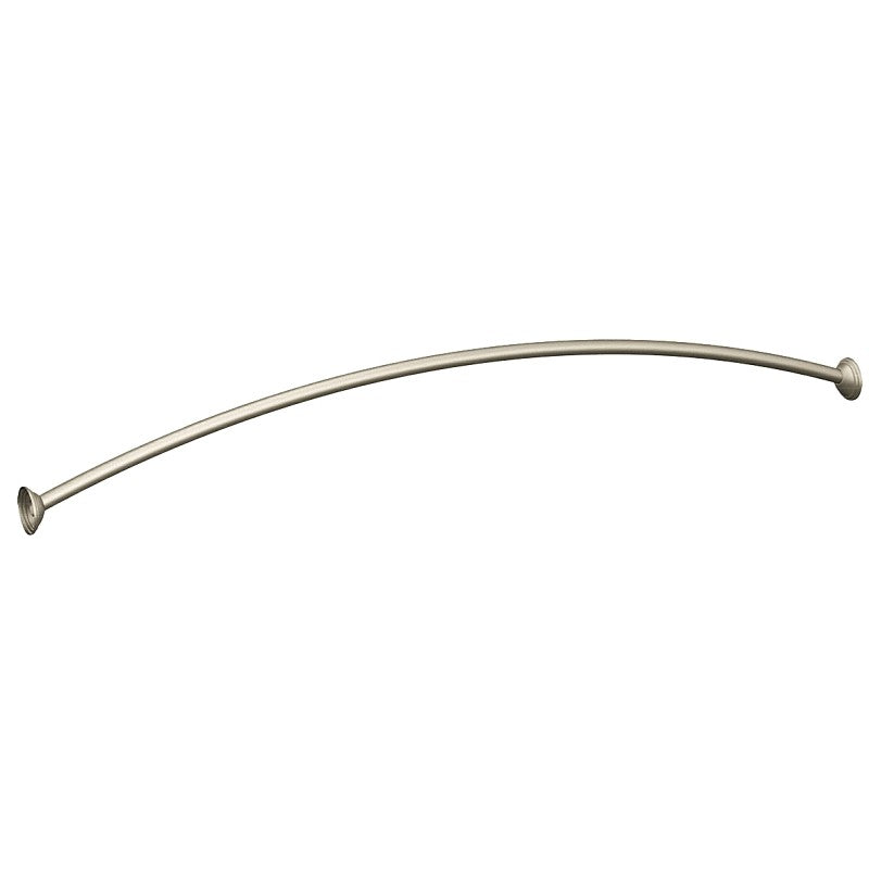 Moen DN2160BN Shower Rod, 54 to 72 in L Adjustable, 1 in Dia Rod, Stainless Steel