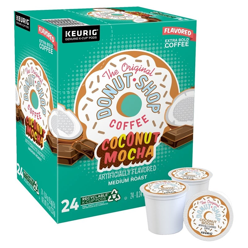 Keurig 5000330073 K-Cup Pod, Coconut Mocha, Medium Roast, 12 oz Box (Pack of 4)