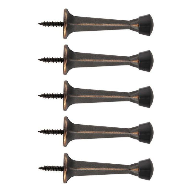 National Hardware 236 Series N830-542 Rigid Door Stop, 3-1/16 in Projection, Zinc, Oil-Rubbed Bronze