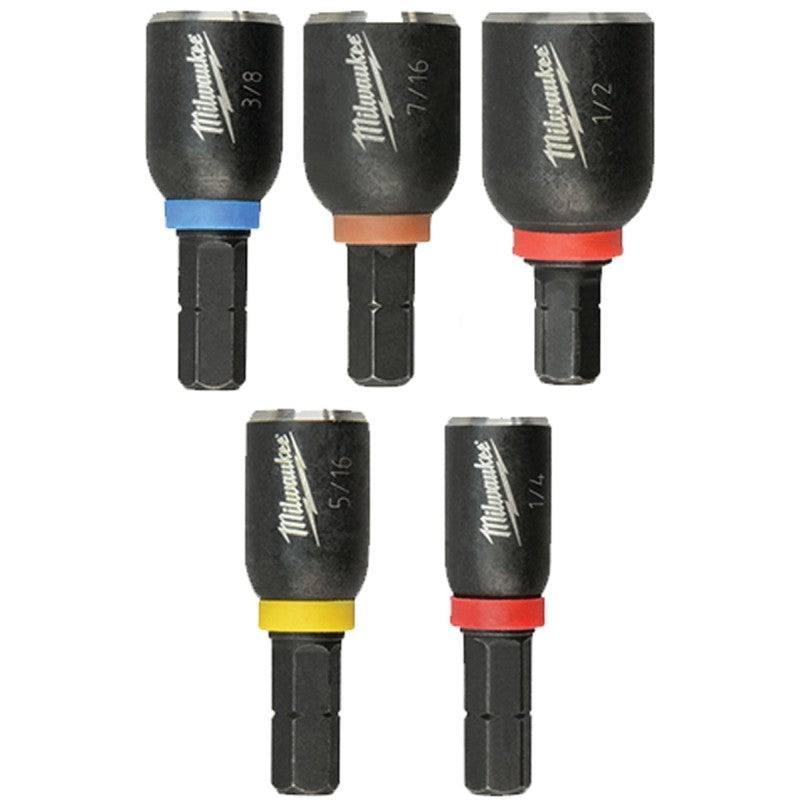 Milwaukee 49-66-4563 Nut Driver Set, 5-Piece, Insert Magnetic, Steel