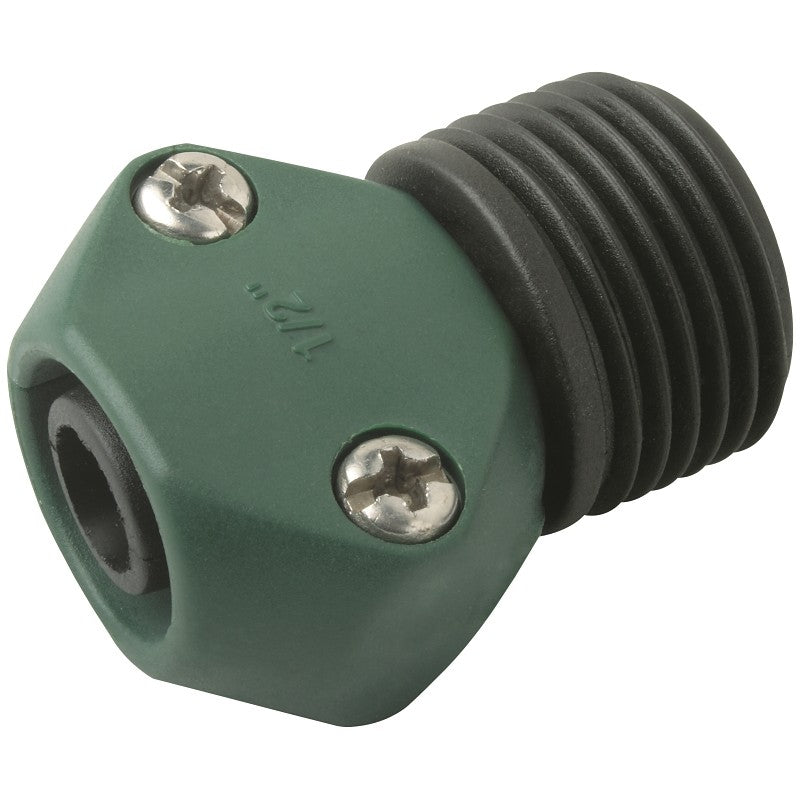 Landscapers Select GC531-23L Hose Coupling, 1/2 in, Male, Plastic, Green and Black