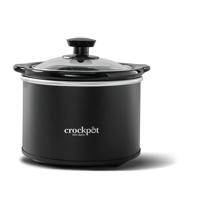 Crock-Pot 2135523 Slow Cooker, 1.5 qt Capacity, 1000 W, Stoneware, Black