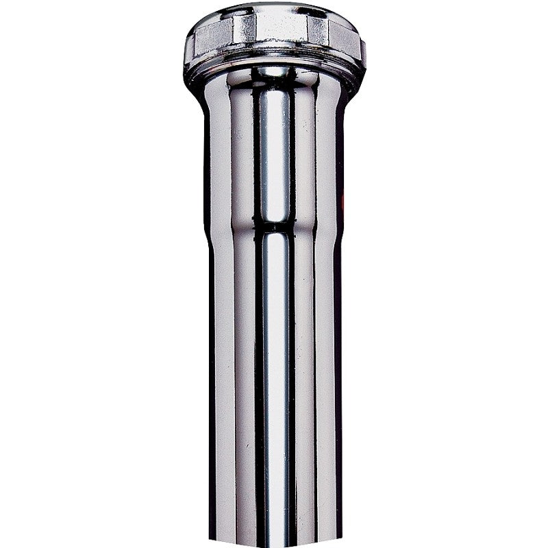Plumb Pak PP12-12CP Pipe Extension Tube, 1-1/4 in, 12 in L, Slip-Joint, Brass