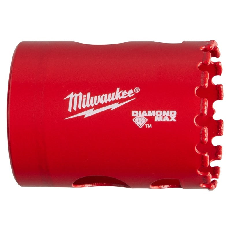 Milwaukee Diamond Plus 49-56-5630 Hole Saw, 1-1/2 in Dia, 1-1/2 in D Cutting, 5/8-18 Arbor, 4 TPI