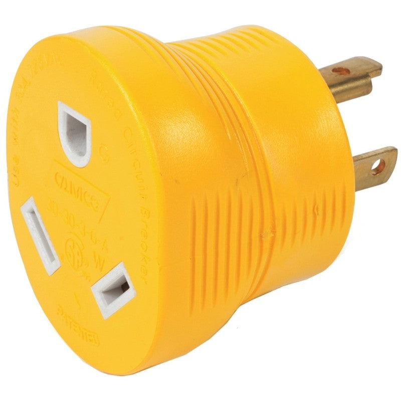 Camco USA 55333 Adapter, 30 A Female, 30 A Male, 125 V, Male, Female