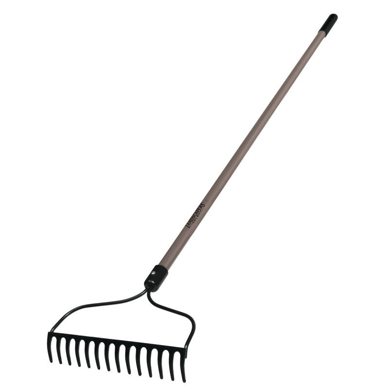Landscapers Select 34465 Bow Rake, 13.5 in W Head, 14 -Tine, Steel Tine, 54 in L Handle (Pack of 6)