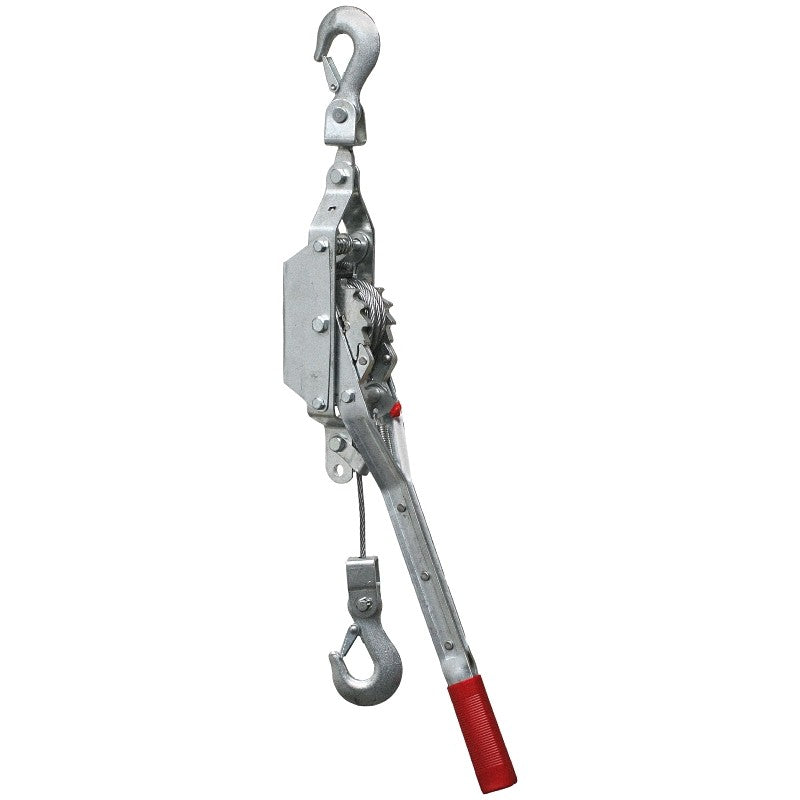 American Power Pull 18500 Cable Puller, Rubber Grip Handle, 12 ft Lift, 1 ton Lifting, 3/16 in Dia Rope/Cable