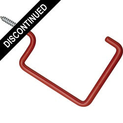 Large Red Vinyl Coated Screw In Ladder And Storage Hook (POS)