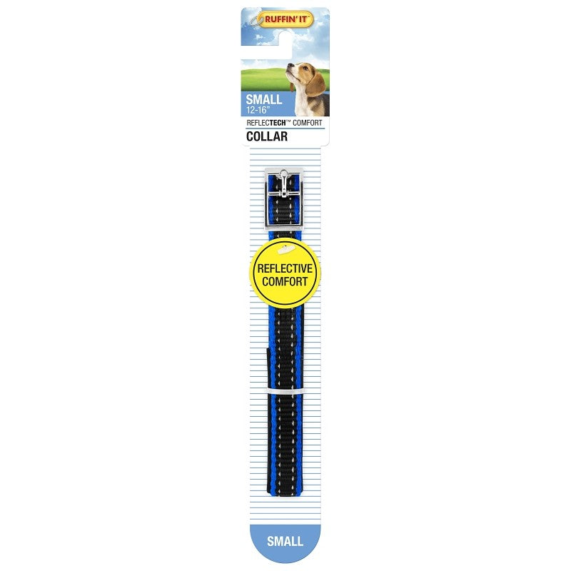 Ruffin'It ReflecTech 32758 Reflective Padded Collar, 10 to 16 in L, 5/8 in W, Nylon, Assorted (Pack of 3)