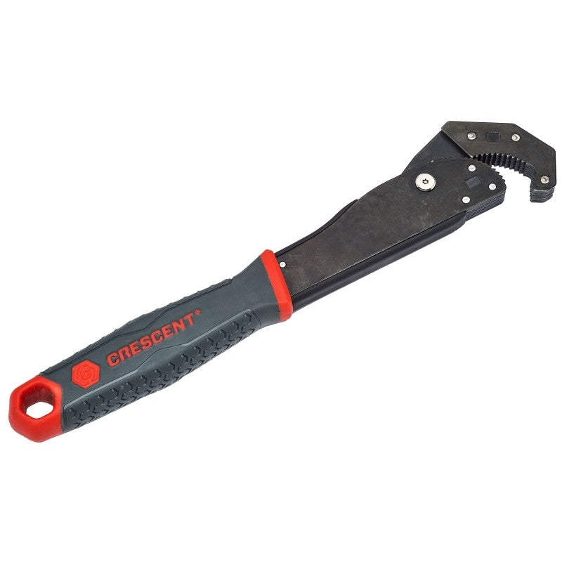 Crescent CPW12 Pipe Wrench, 1-1/2 in Jaw, 12 in L, Steel, Black-Oxide, Ergonomic Handle
