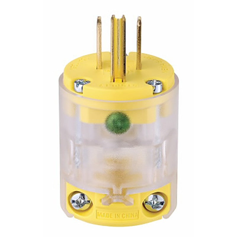 Eaton 515PLT-F-L/ Straight Blade Plug, 15 A, 125 V, Yellow