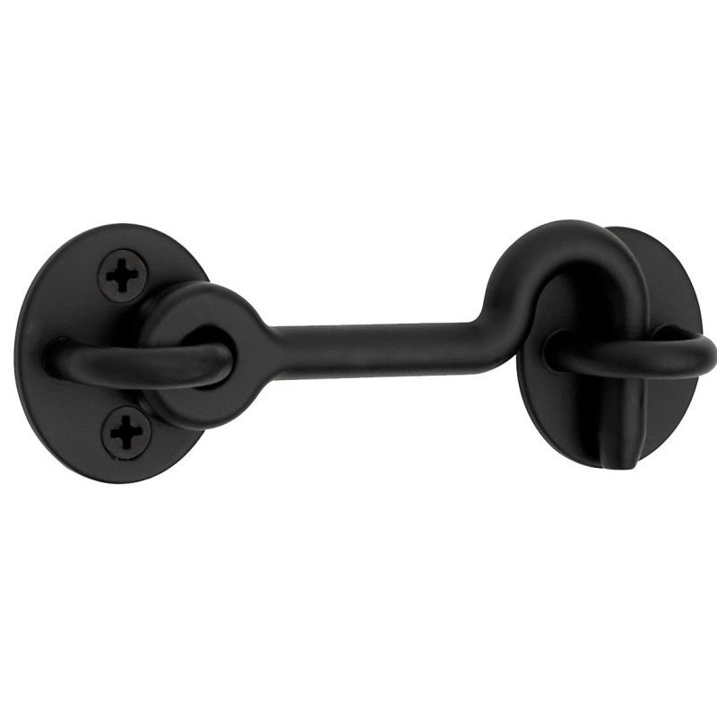 National Hardware N700-153 Privacy Hook, 4 in, Steel, Matte Black