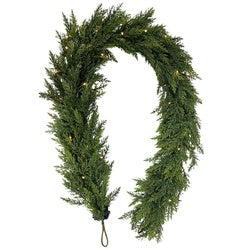 CEDAR GARLAND PRELIT B/O 6FT (Pack of 6)