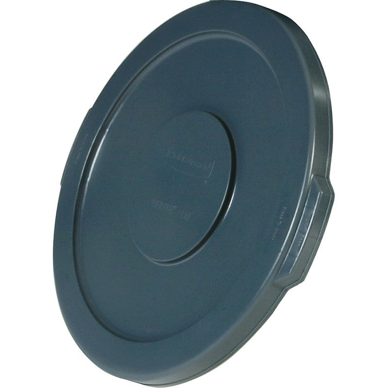 Rubbermaid FG265400GRAY Lid, 55 gal, Plastic, Gray, For: Brute #2655 55 gal Refuse Container