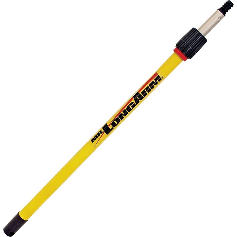 Mr. LongArm Pro-Pole 3208 Extension Pole, 1-1/16 in Dia, 4.2 to 7.8 ft L, Aluminum, Fiberglass Handle