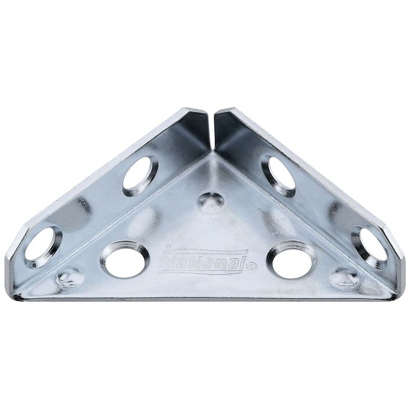 National Hardware V124 Series N337-675 Corner Brace, 2 in L, Steel, Zinc