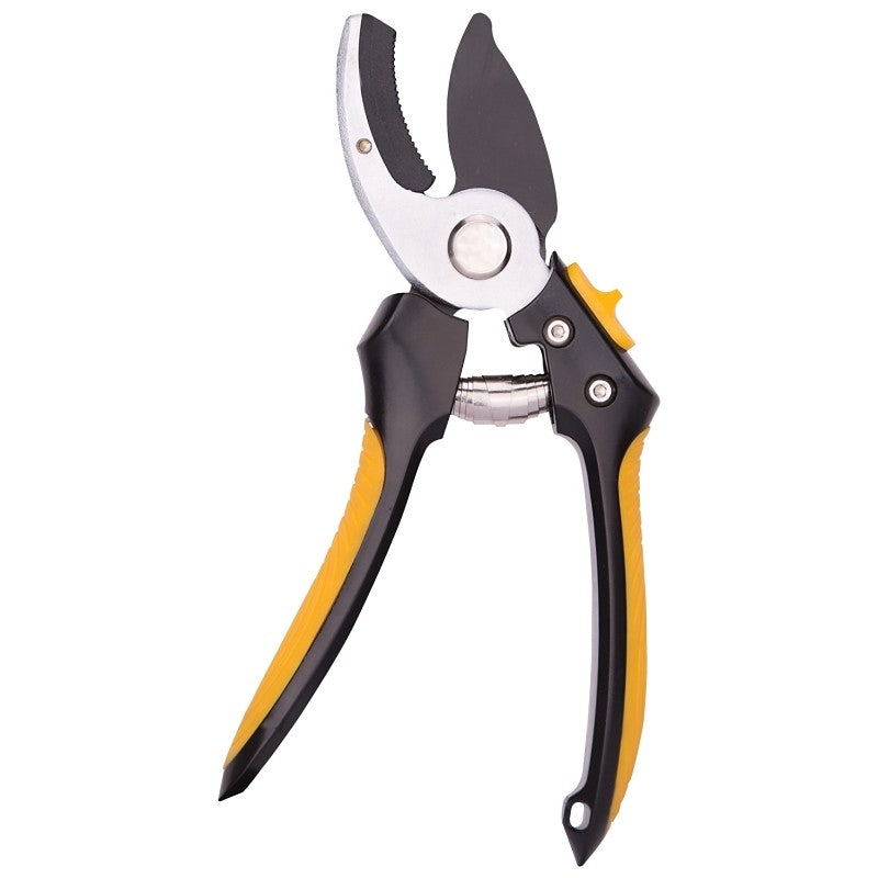 Landscapers Select GP1409 Pruning Shear, 1/2 in Cutting Capacity, Steel Blade, Aluminum Handle, Cushion-Grip Handle