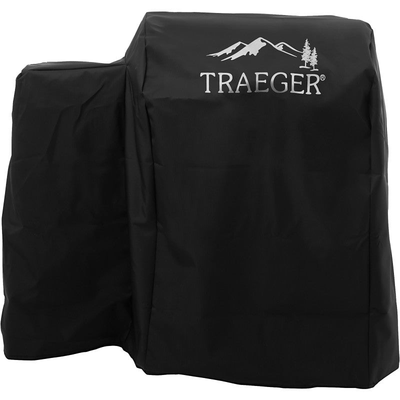 Traeger BAC374 Grill Cover, 22 in W, 22 in H, Hydrotuff, Black
