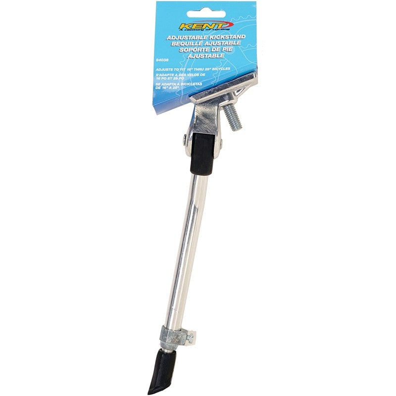 Kent 67501 Kickstand, Adjustable, For: 16 to 29 in Bicycles