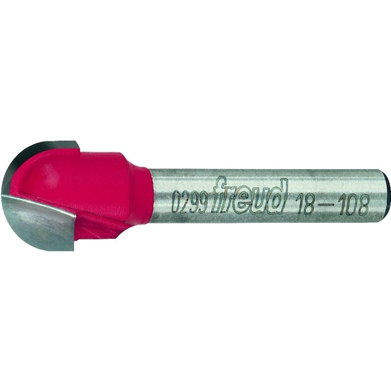 Freud 18-108 Router Bit, 1/2 in Dia Cutter, 1-13/16 in OAL, 1/4 in Dia Shank, 2-Cutter, Carbide