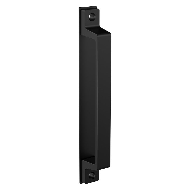 National Hardware N166-022 Modern Gate Pull, 9-13/16 in L Handle, Steel, Black
