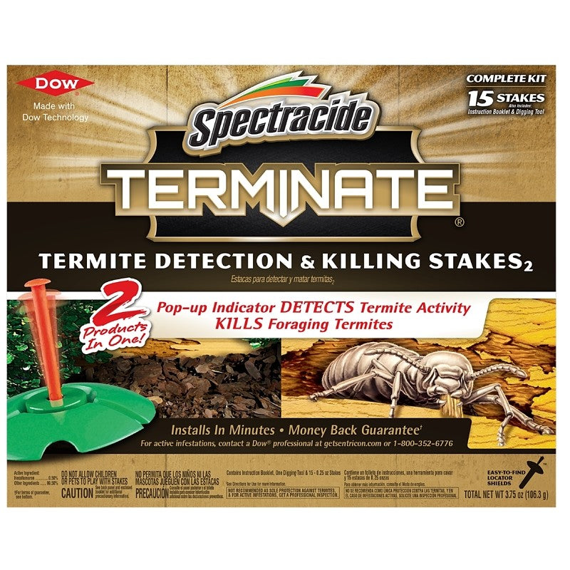 Spectracide HG-96115 Termite Detection and Killing Stake, Solid, Odorless