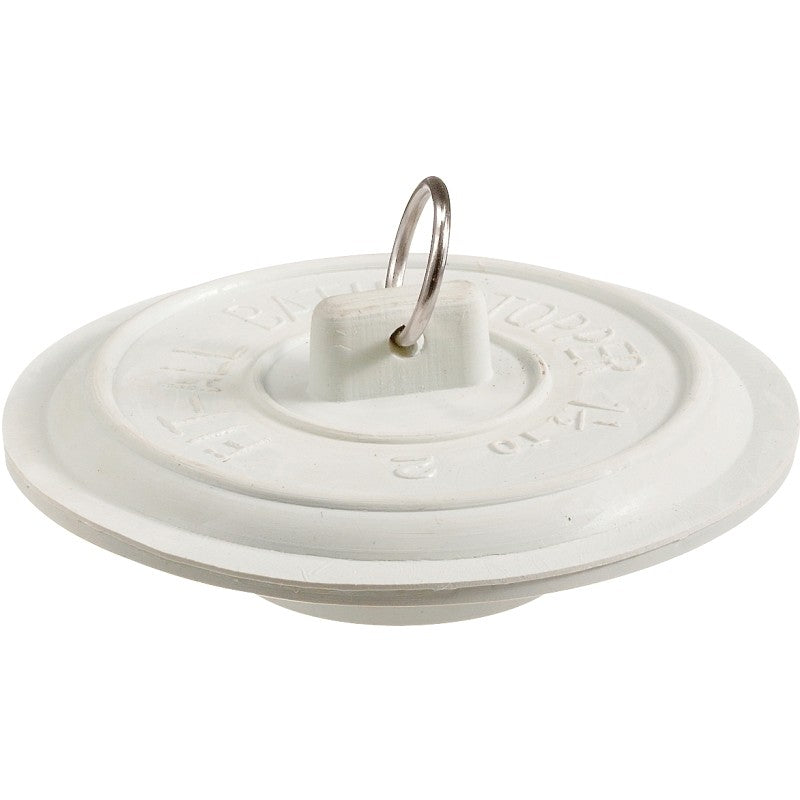Plumb Pak PP22004 Tub Stopper with Ring, 1-1/2 to 2 in Dia Dimensions, Rubber