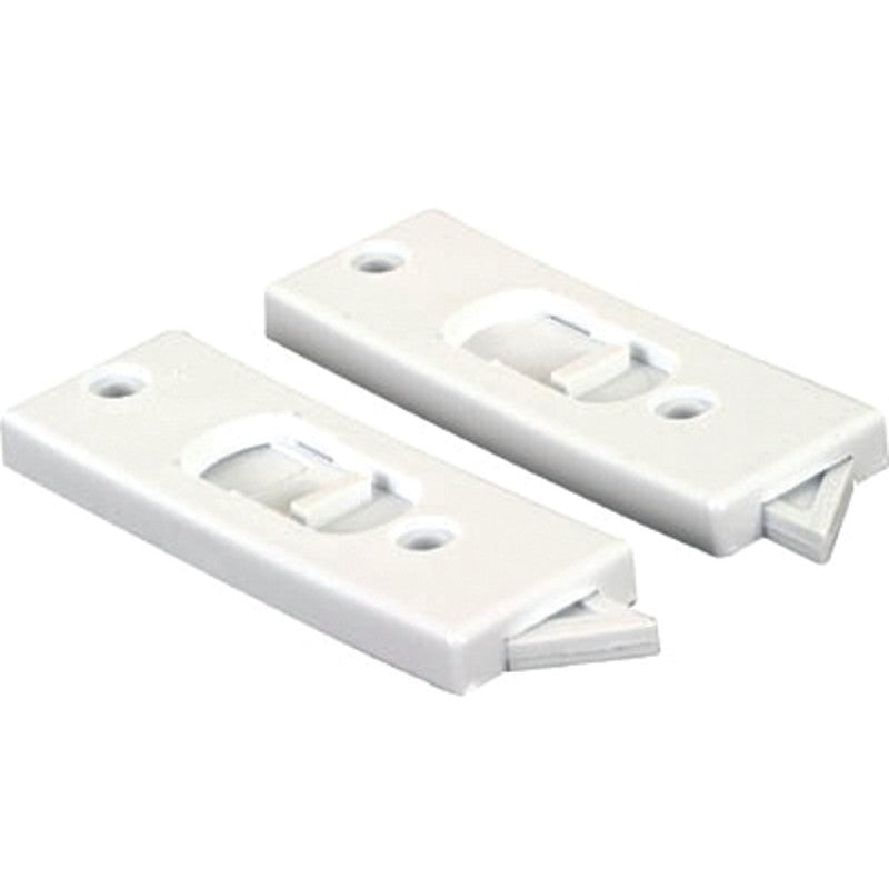 Prime-Line F 2627 Tilt Latch, Plastic, White, 1/PR, Includes: (1) Left Hand Latch, (1) Right Hand Latch, Fastener
