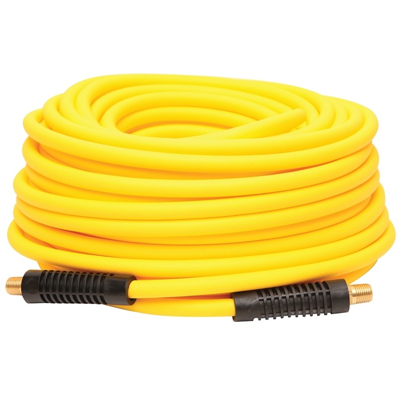 Bostitch HOPB14100 Air Hose, 1/4 in OD, 100 ft L, 300 psi Pressure, PVC/Rubber, Yellow