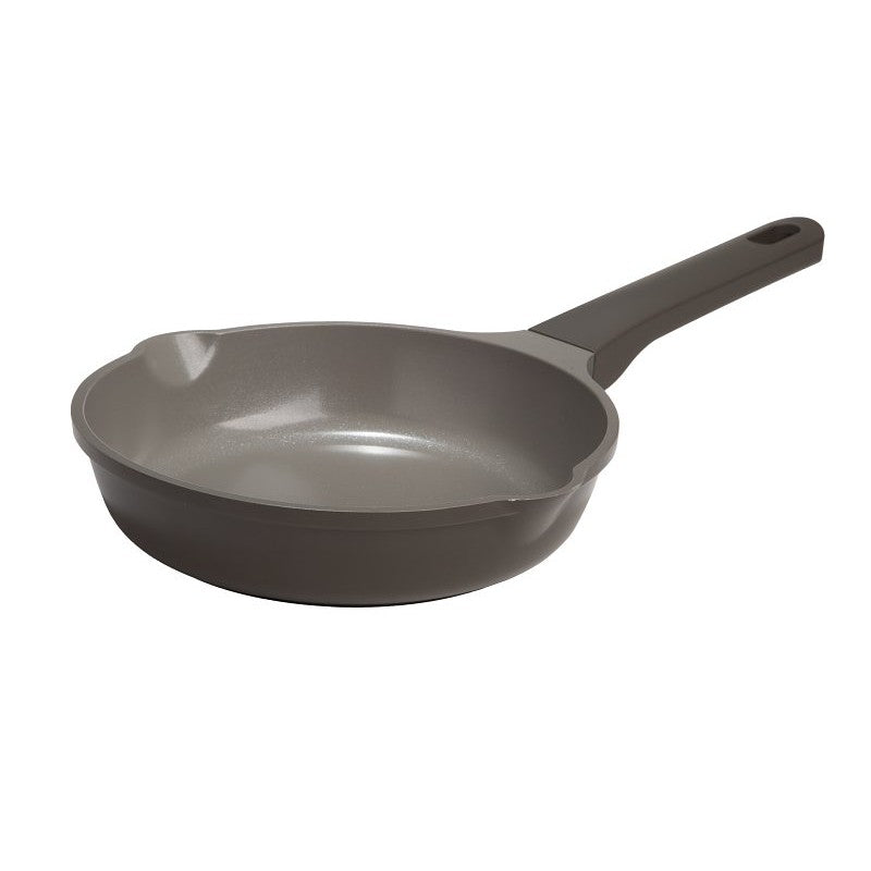 Ecolution Aria Series EH11567-AS Fry Pan, 8 in Dia, Aluminum Pan, Charcoal Pan, Comfort-Grip, Soft Touch Handle