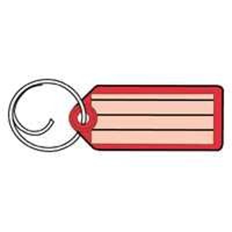 Hy-Ko KB141 Key Identification Tag, 1 in Dia x 7/8 in W Dimensions, Plastic, 50/PK