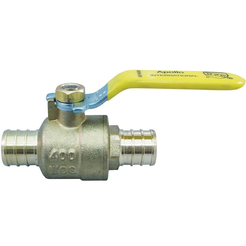 Apollo APXV3434 Ball Valve, 3/4 x 3/4 in Connection, Crimp, Brass Body, 2-Port