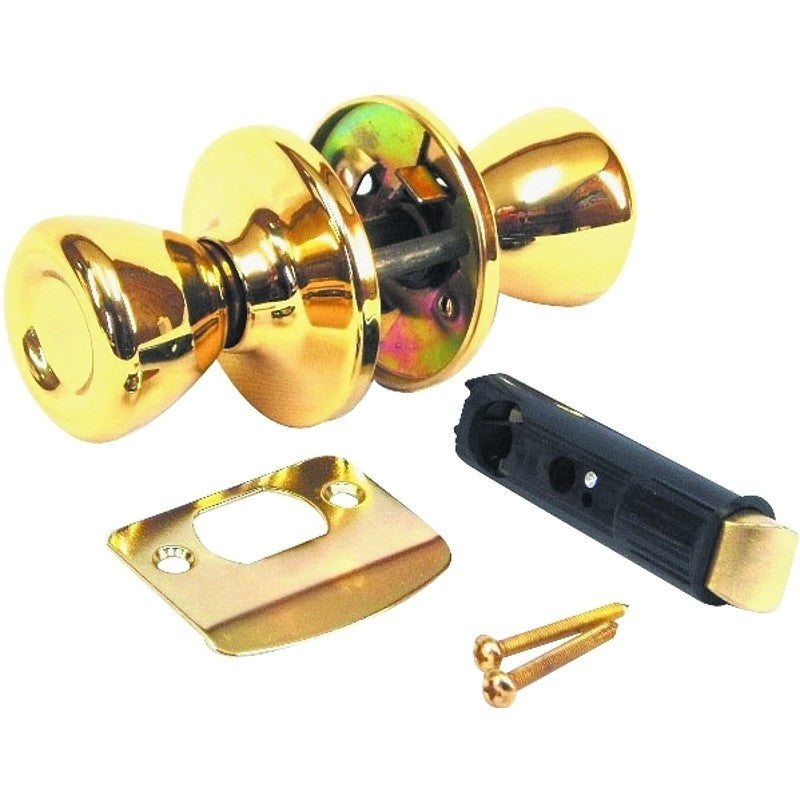 US Hardware D-601B Door Passage Lockset, Metal, Brass
