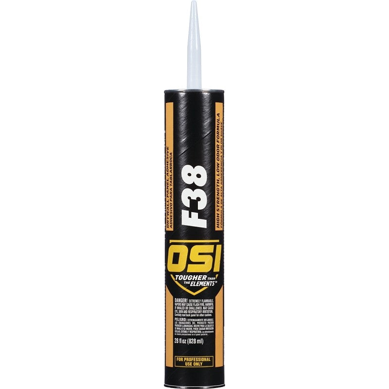 OSI F38 1498717 Drywall Panel Adhesive, Tan, 28 fl-oz Cartridge