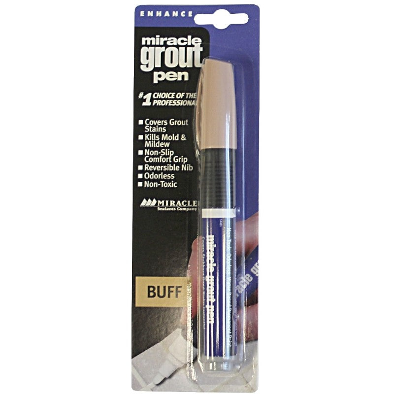 Miracle Sealants GRTPENBUF6 Series Grout Pen, Specifications: 175 linear ft Coverage, Non-Toxic, Buff