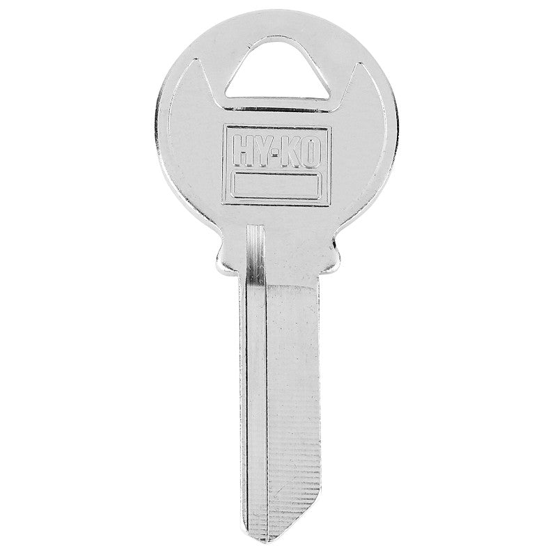 Hy-Ko 11010IH3 Key Blank, Brass, Nickel-Plated, For: Independent/Ilco IH3 Door Locks (Pack of 10)