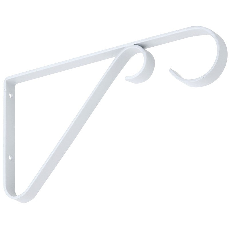 National Hardware V2653 Series N274-522 Plant Bracket, 6 in L, Steel, White