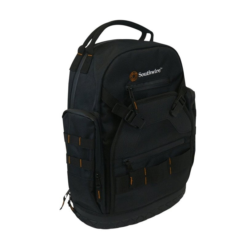 Southwire PROBAGBP Backpack, 7.87 in W, 13.78 in D, 18.701 in H, Polyester, Black