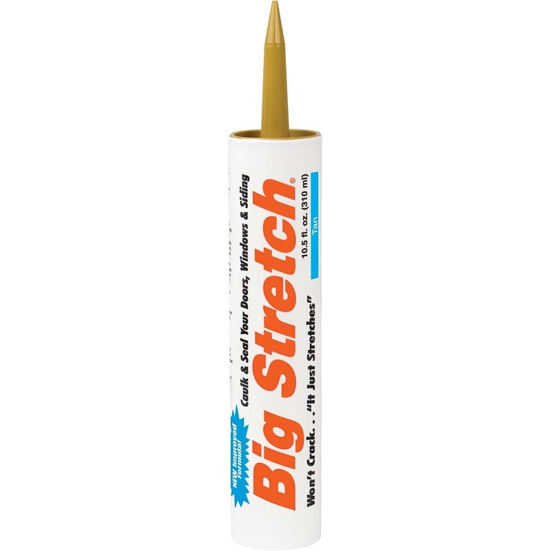 Sashco 10014 Caulk, Tan,-30 to 250 deg F, 10.5 oz, Cartridge (Pack of 12)