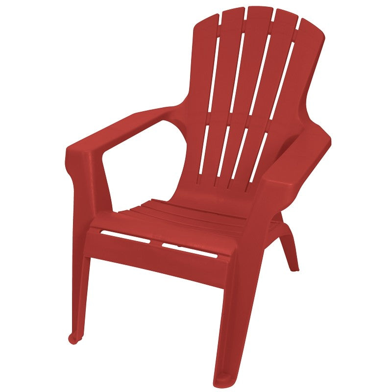 Gracious Living Adirondack II 11482-26ADI Adirondack Chair, 35-1/4 in D, 33-1/2 in H, Resin Seat, Crimson Red Frame